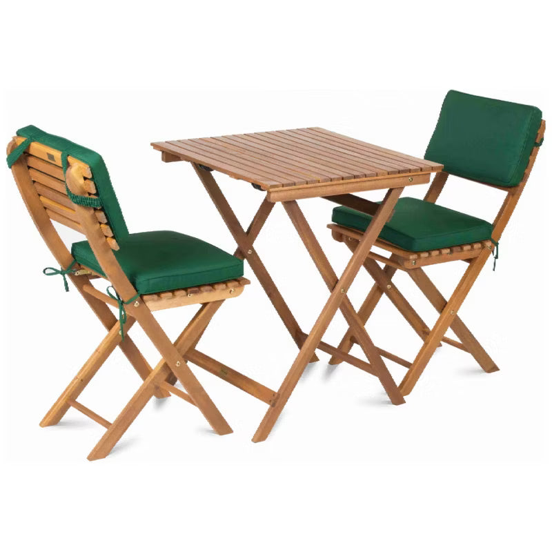 Havemøbelsæt FDZN 4010-T 65x65 cm Akacietræ Brun