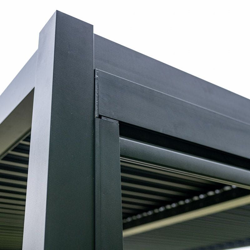 Havepergola 580x300 cm Antracit Aluminium med LED
