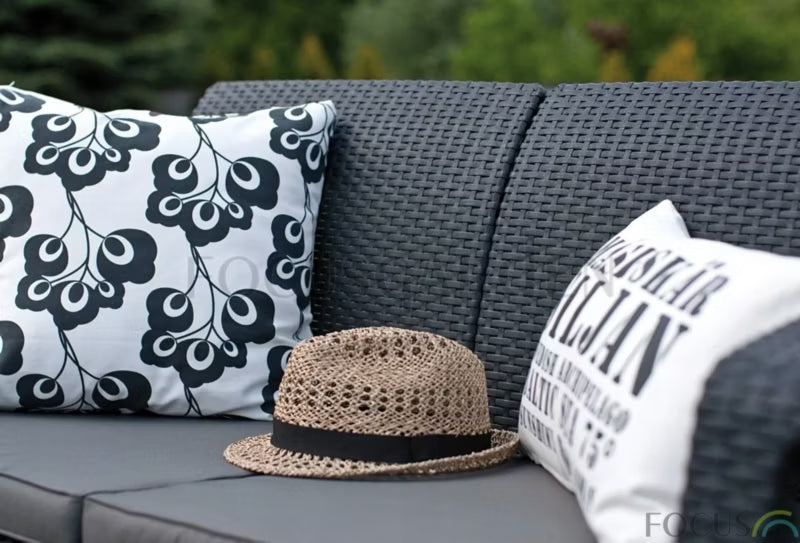 Havesofa 3-Personers Grafit