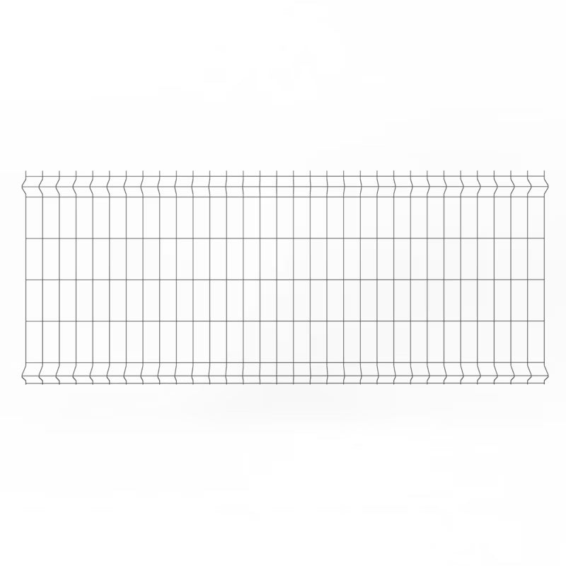 Hegnspanel 103x250 cm Antracit Stål