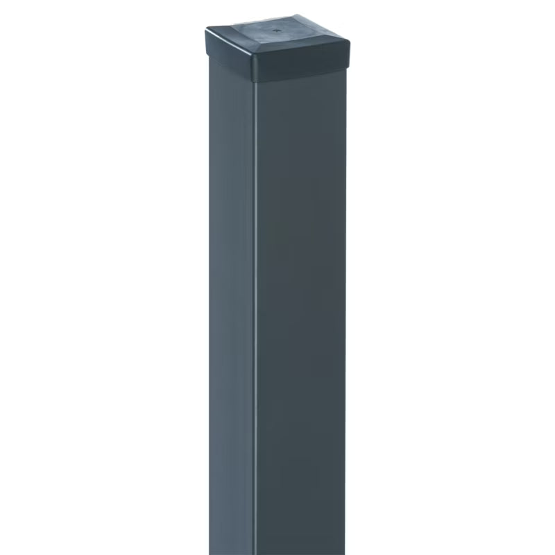 Hegnssolpe 7x7 cm 200 cm Galvaniseret Koksgrå RAL 7016