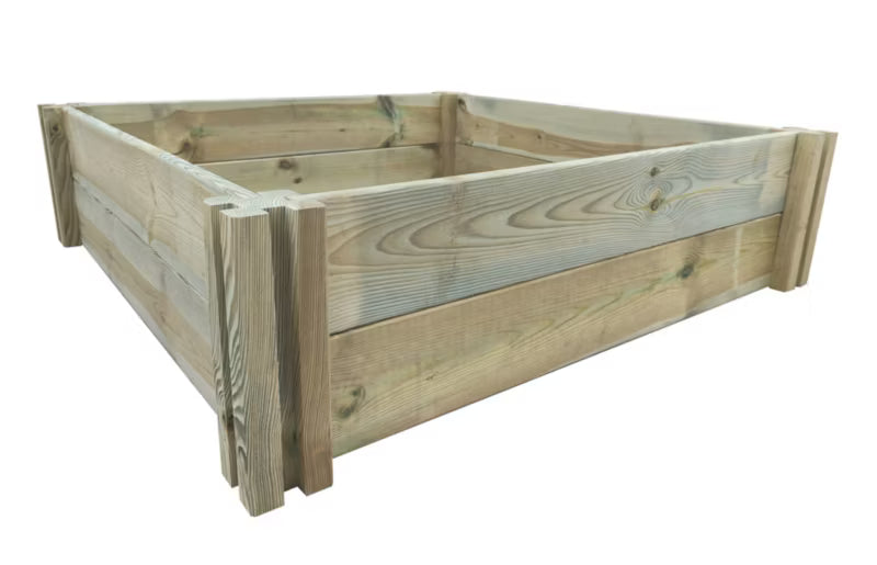 Hjørnestolpe til Højbed 9x9x90 cm Grøn Træ