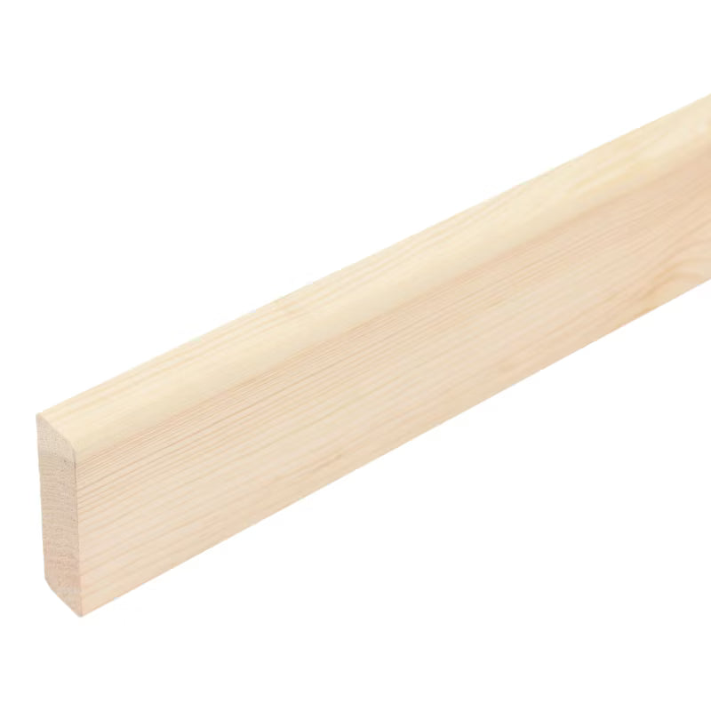 Høvlet Fyrretræslægte 10x50x1000 mm Natur