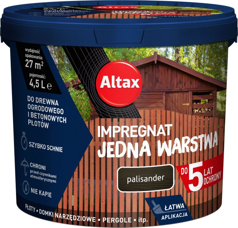 Altax Jednolags Impregnering palisander 4,5 l