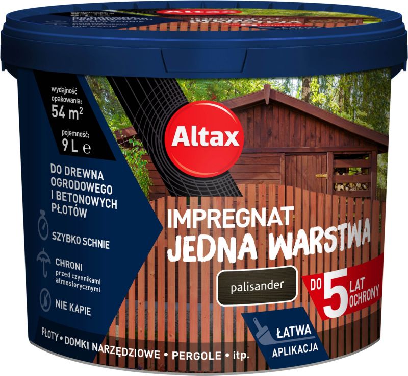 Altax impregnering én lag palisander 9 l