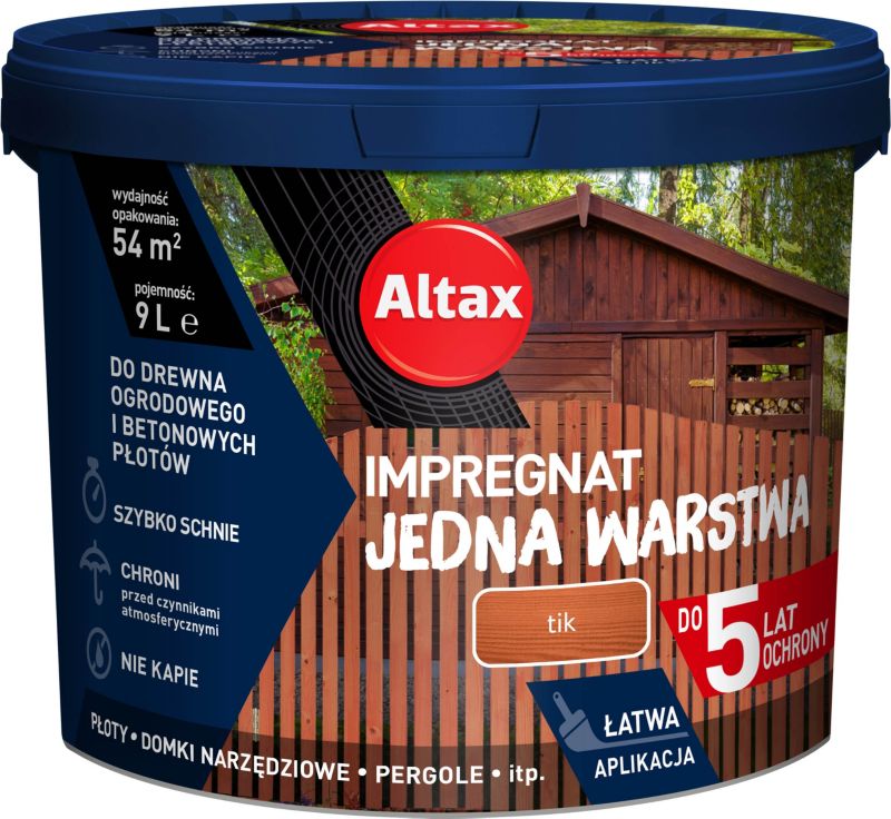 Altax Impregnering Én Lag Teak 9 l