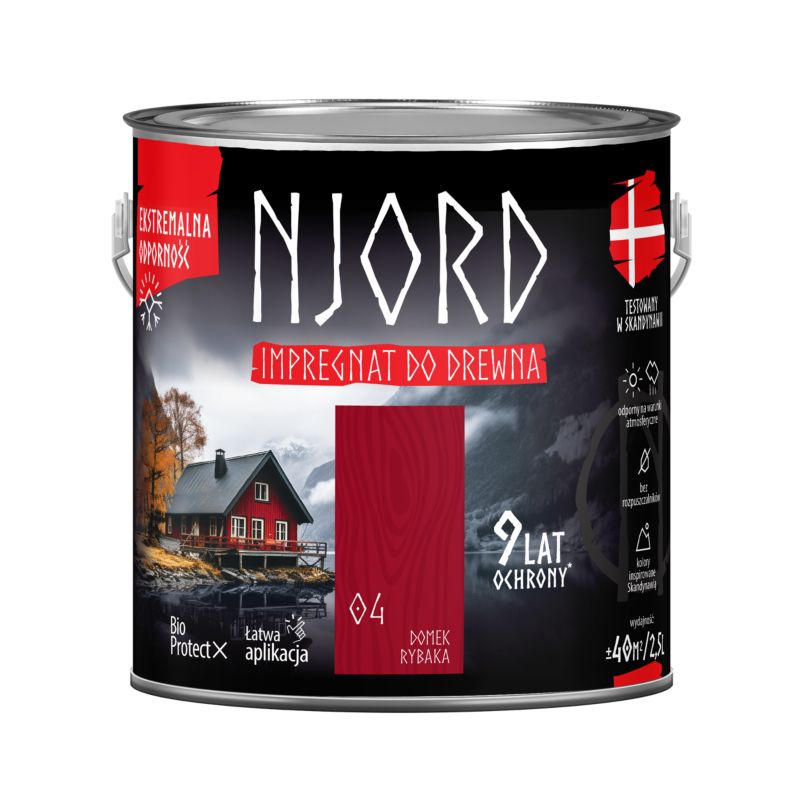 Njord fiskerhus træimpregnering 2,5 l