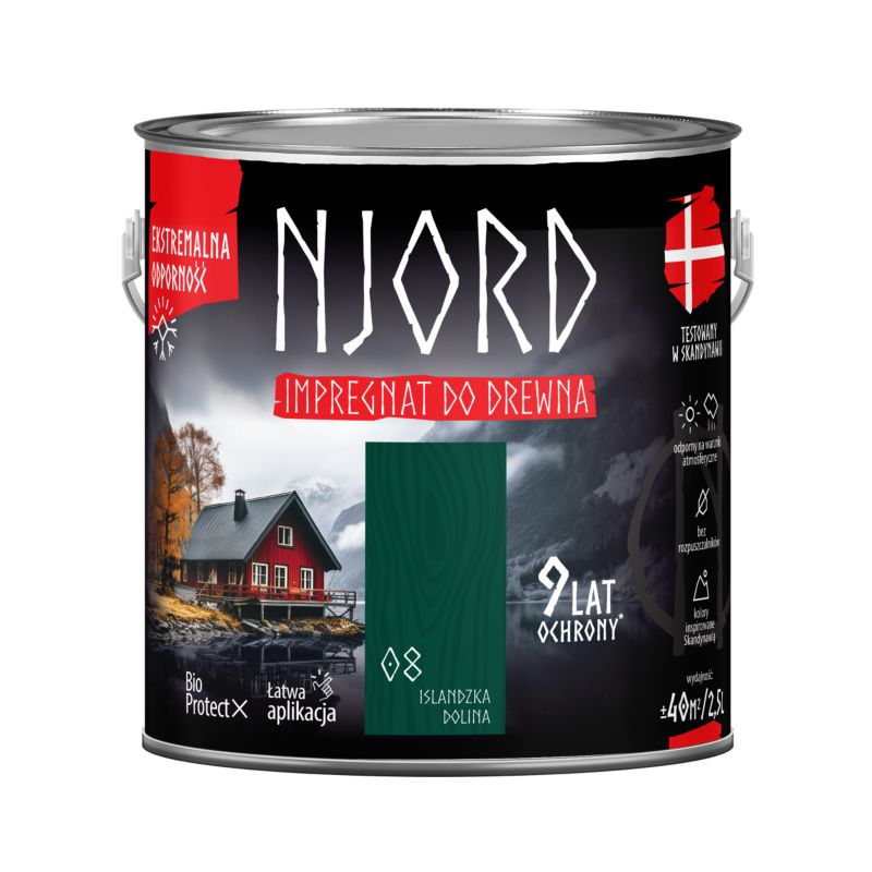 Njord islandsk dal træimprægnering 2,5 l