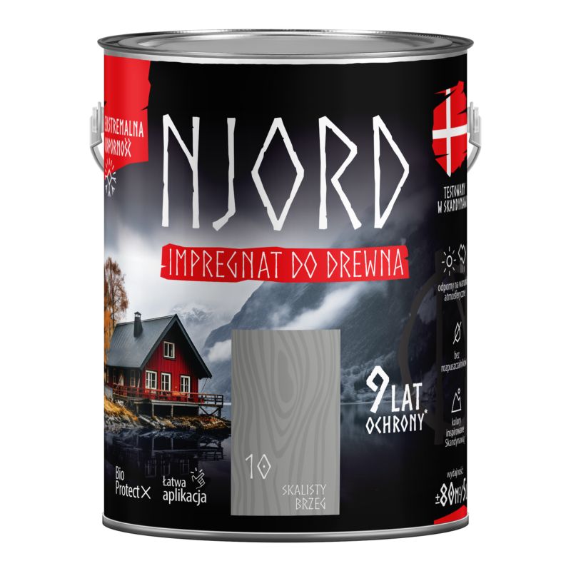Njord impregnering til træ - klippebred 5 l