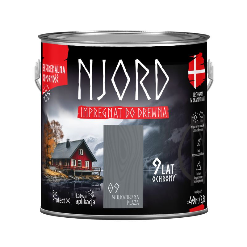 Njord træimprægnering vulkansk strand 2,5 l