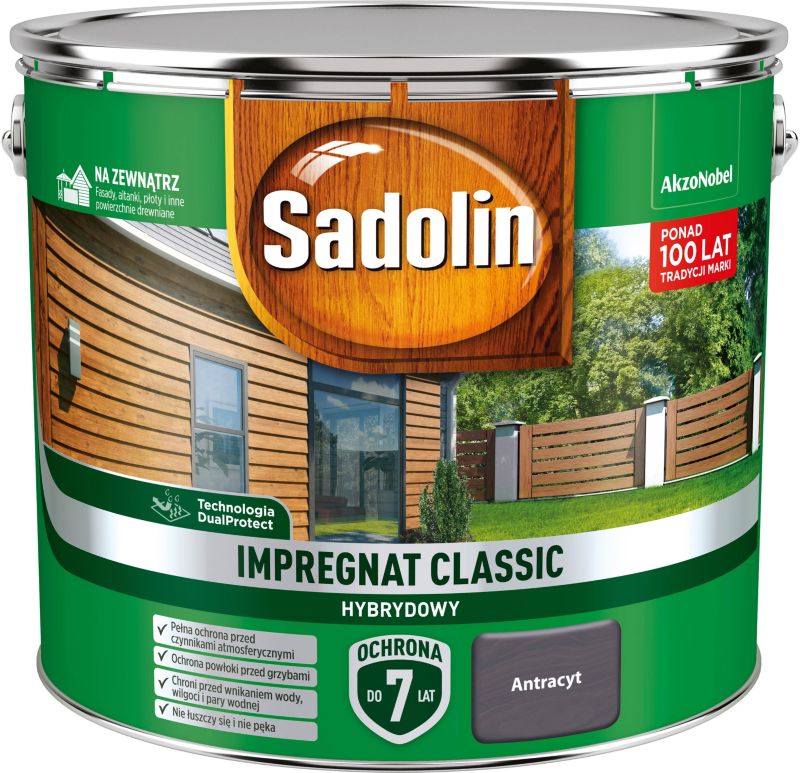 Sadolin Hybrid træimprægnering antracit 9 l