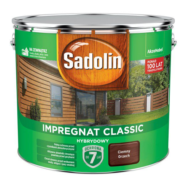 Sadolin hybrid træimprægnering mørk valnød 9 l