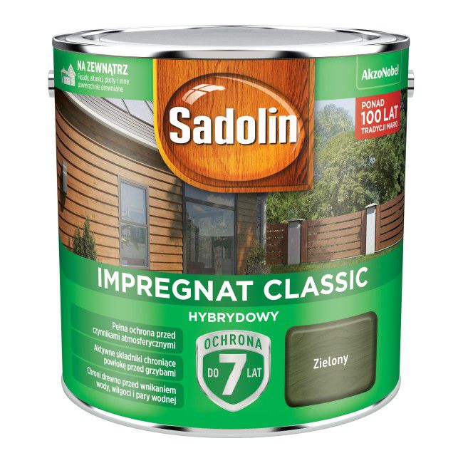 Sadolin hybrid træimprægnering grøn 2,5 l