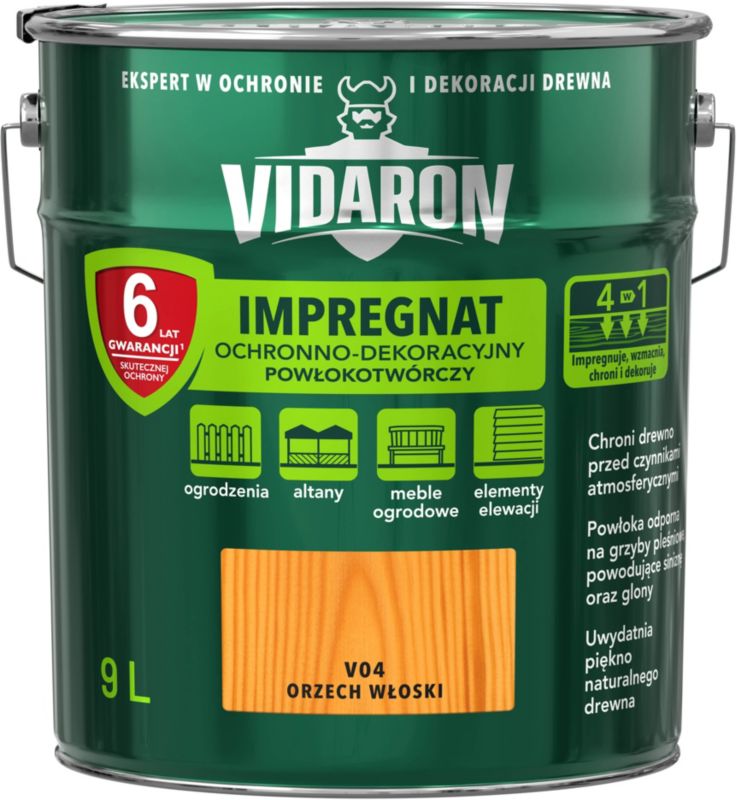 Impregnering til træ Vidaron valnød 9 l