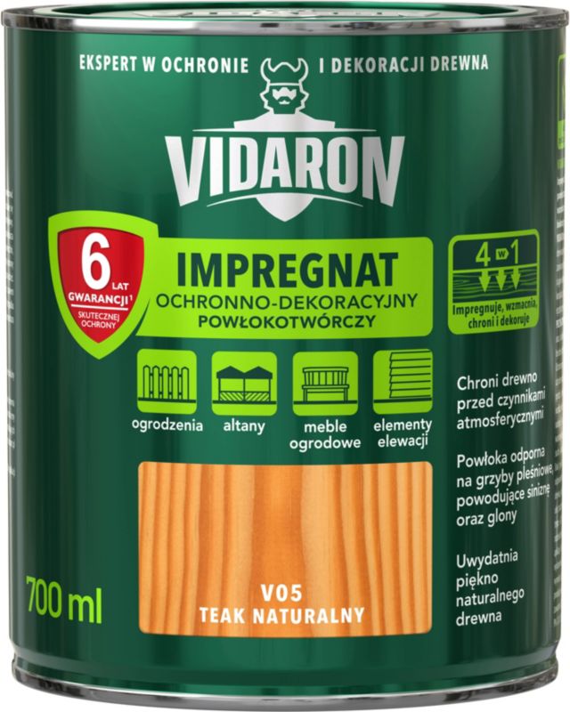 Impregnering til træ Vidaron teak naturlig 0,7 l