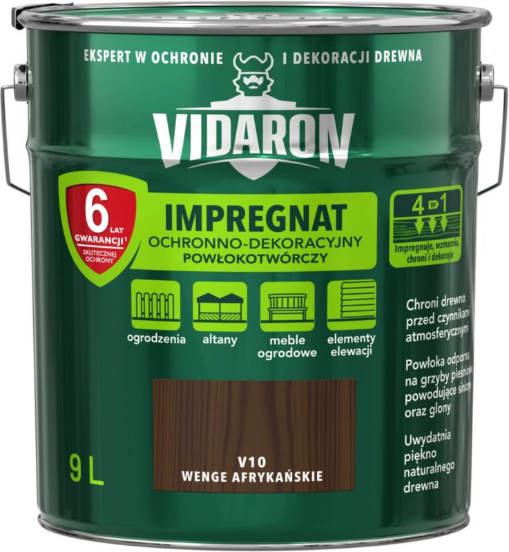 Vidaron træimprægnering i afrikansk wenge, 9 l