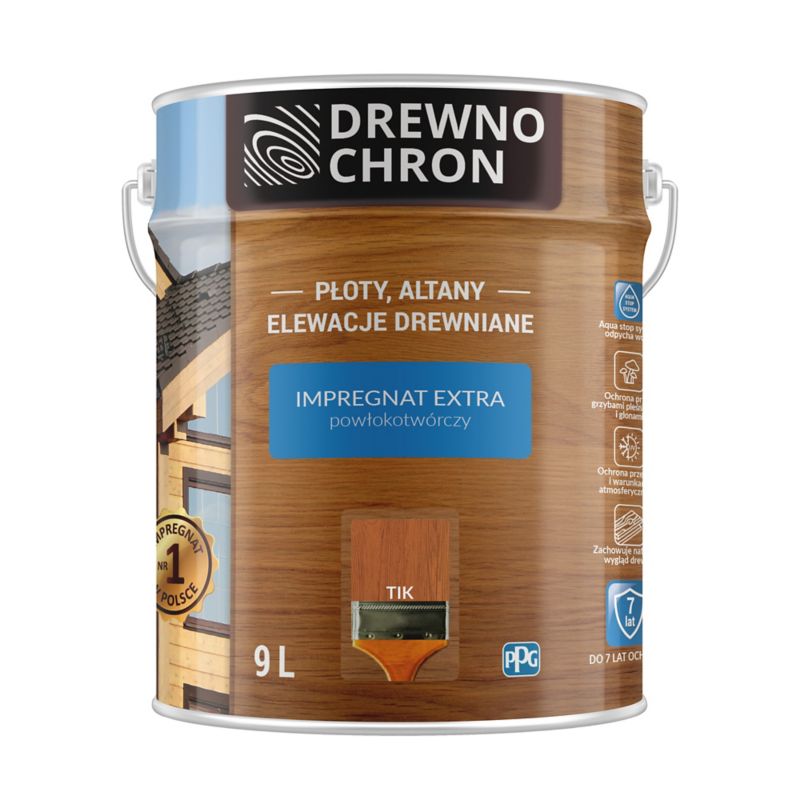 Drewnochron Extra Impregnering med Overfladebeskyttelse tik 9 l