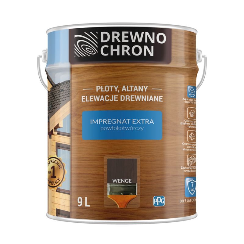 Drewnochron Extra overfladebeskyttende imprægnering wenge 9 l