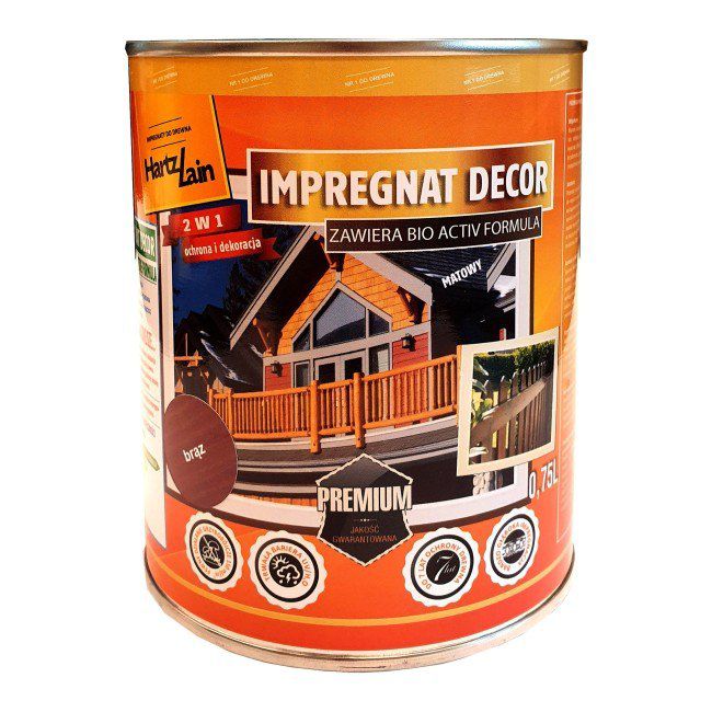 HartzLack Decor klar træimprægnering 0,75 l