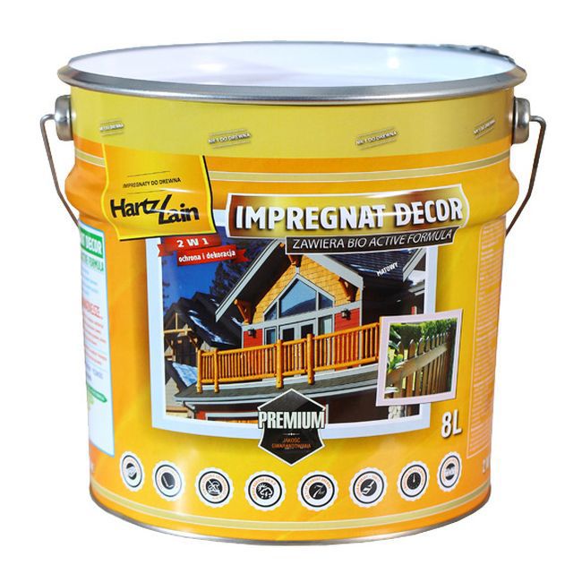 HartzLack Decor klar træimprægnering 8 l