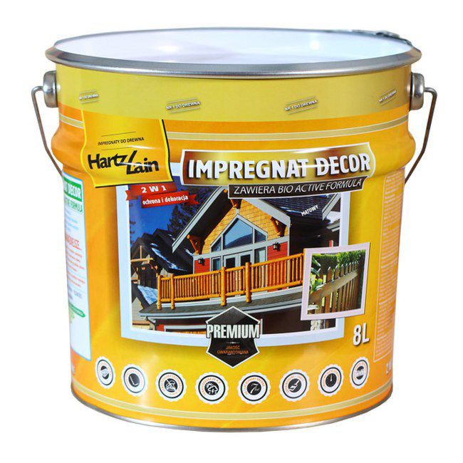 HartzLack Decor impregnering mahogni 8 l