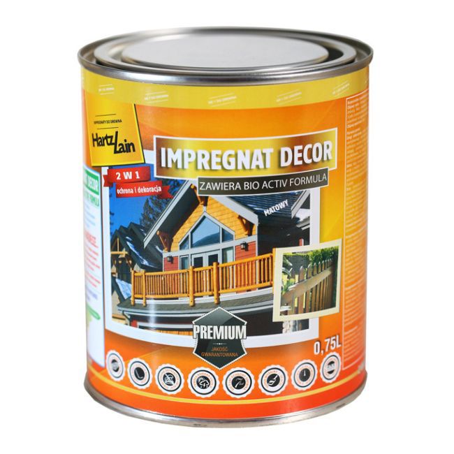 HartzLack Decor impregnering palisander 0,75 l