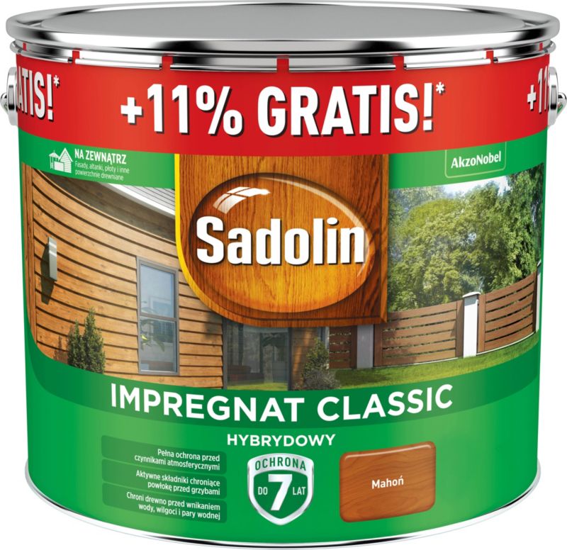 Sadolin Classic Hybrid træimprægnering mahogni 10 l