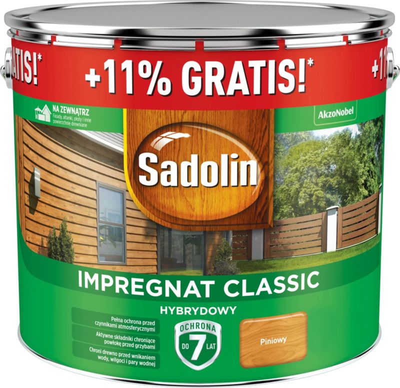 Sadolin Classic hybridimpregnering i pinjefarve 10 l