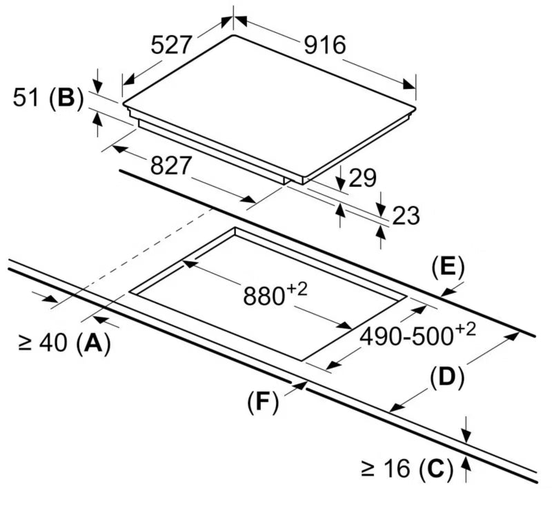 Induktionskogeplade PXV975DV1E 91,6 cm Sort