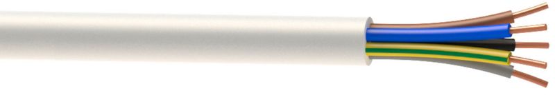 Installationskabel AKS Zielonka YDY 5 x 6 mm² 1 m