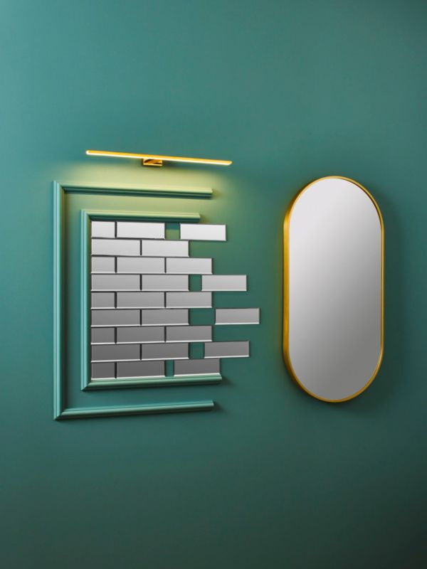 Dubiel Vitrum spejlfliser 10,5 x 7 cm med facetkant, 6 stk.