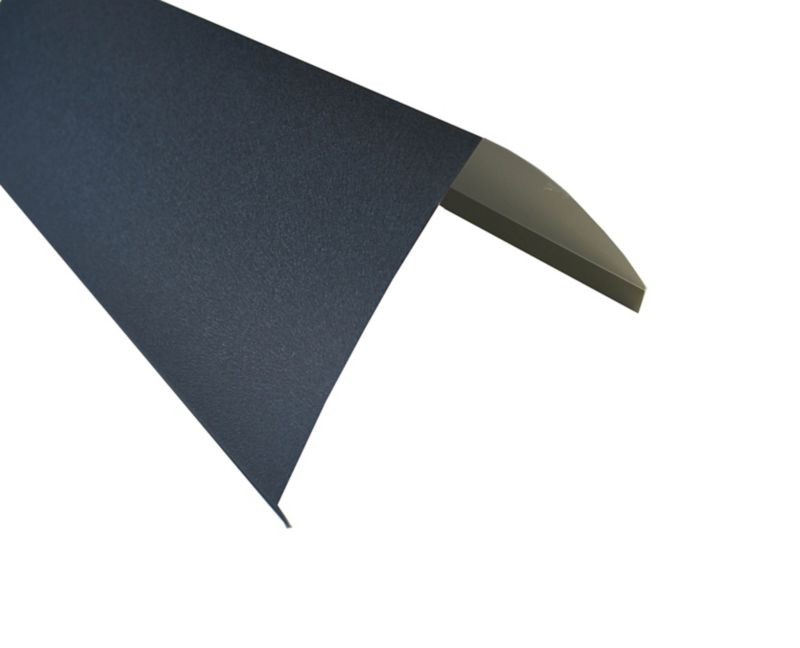 Glansfuld grafitgrå tagrygning 2 m
