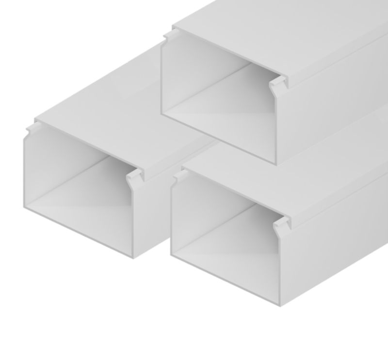 Edo elektroinstallationskanal 60/40 2 m hvid 3 stk.