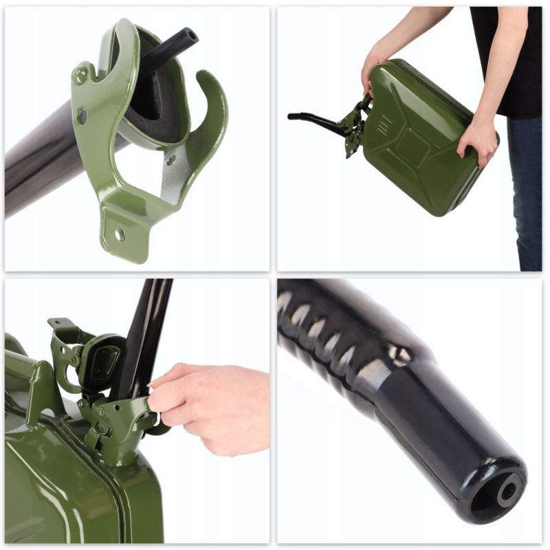 KADAX 5L metalbrændstofdunk med tragt – 1 stk.