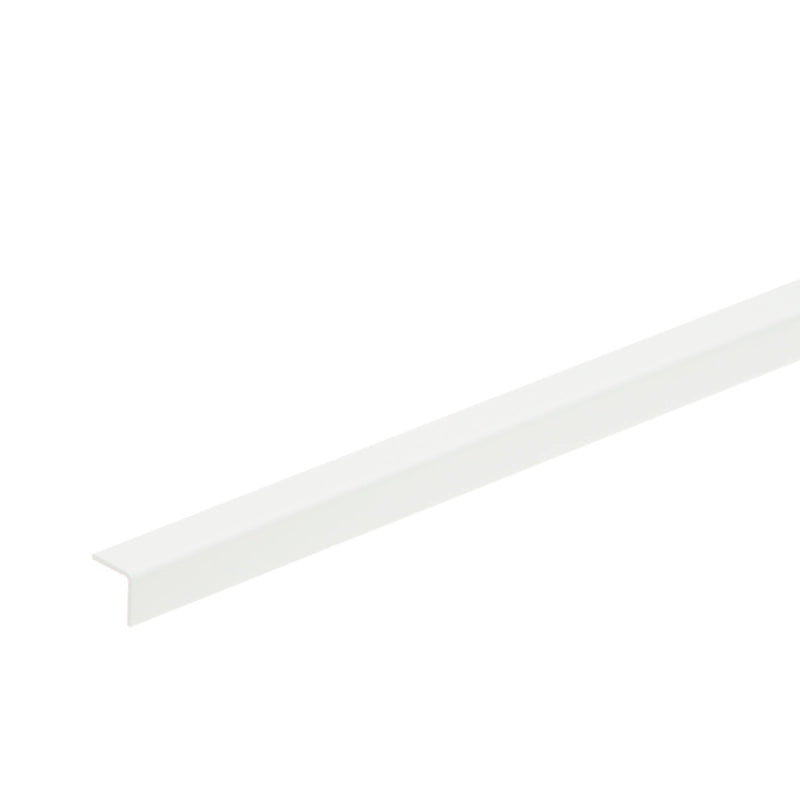 Hjørneliste PVC 10 × 10 × 2400 mm – Hvid
