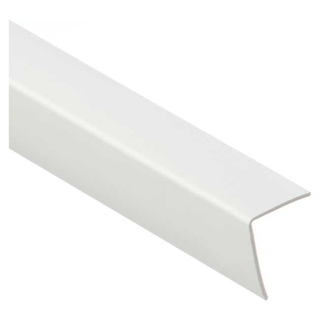 PCV-vinkelprofil Cezar 25 x 20 x 1,1 mm 2 m hvid