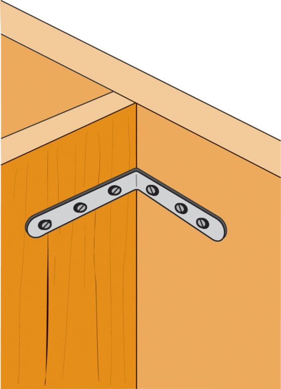 Smal vinkelbeslag Simpson EC 15 x 40 x 40 x 2 mm