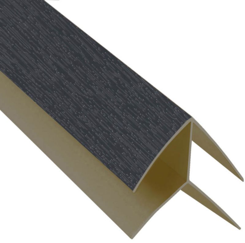 Udvendig hjørneliste Poliprofile 2700 x 30 mm grafitgrå