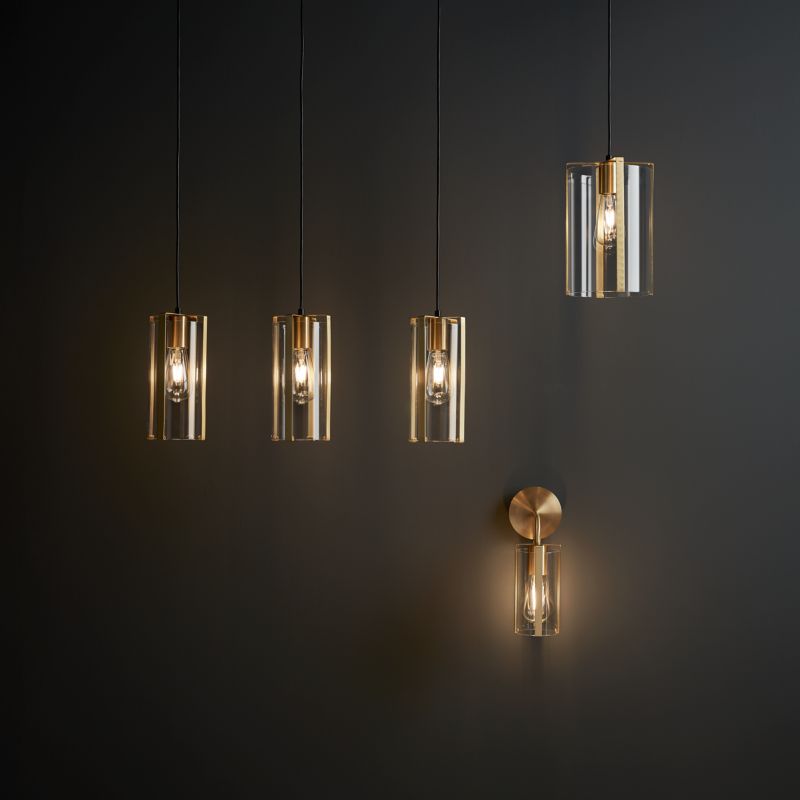 GoodHome Saiphi 1-punkts væglampe E27 i guld