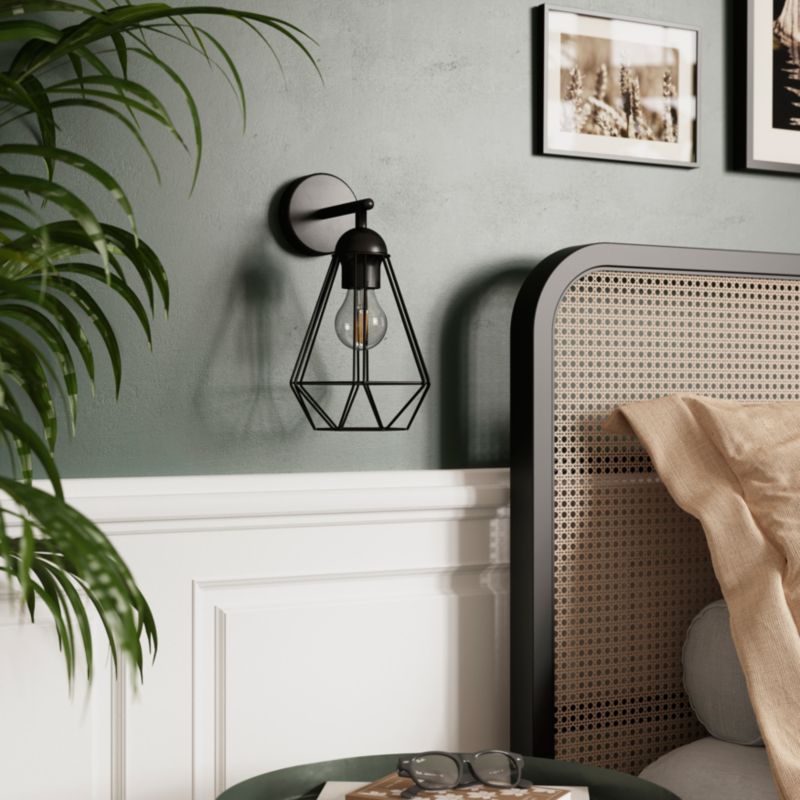 GoodHome Smertrio 1-punkts væglampe E27 mat-sort