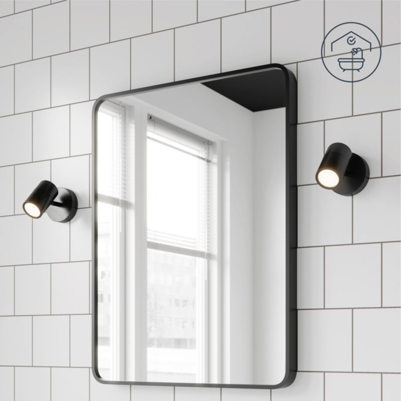 GoodHome Tellot væglampe 1 x GU10 IP44 mat-sort