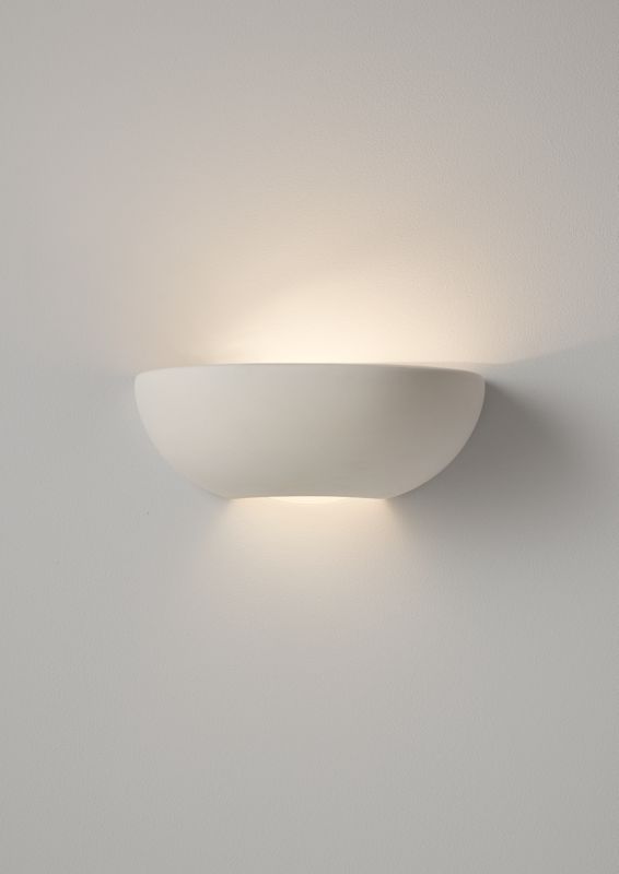 GoodHome Trecis 1-punkts væglampe E27 hvid