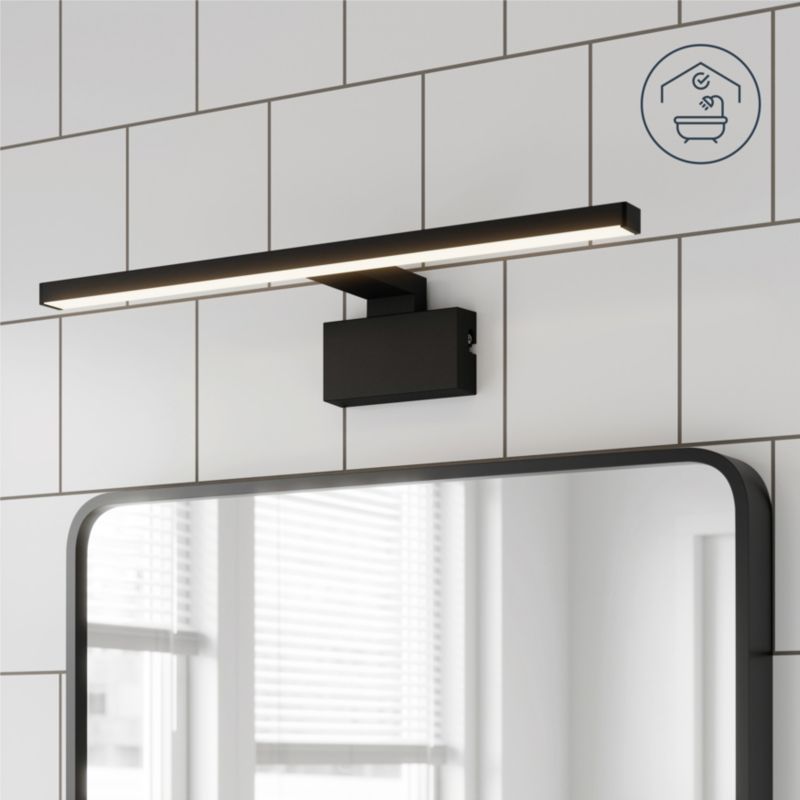 GoodHome Craven 3-i-1 badeværelsesvæglampe 1350 lm 4000 K 50 cm mat-sort