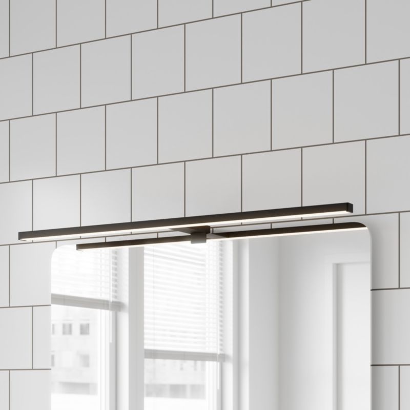 GoodHome Craven 3-i-1 badeværelsesvæglampe 1700 lm 4000 K 80 cm mat-sort