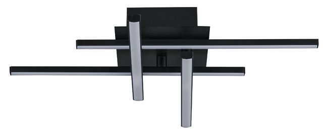 LED-væglampe GoodHome Alani 3000 K mat-sort