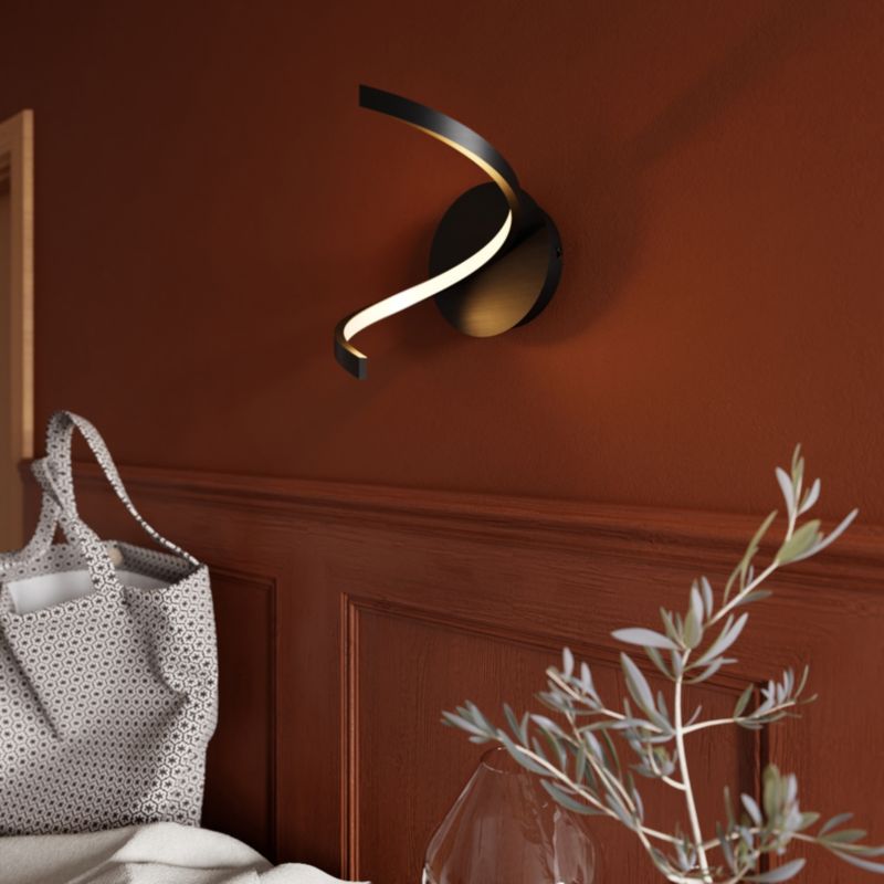 LED-væglampe GoodHome Pegmati 3000K mat-sort