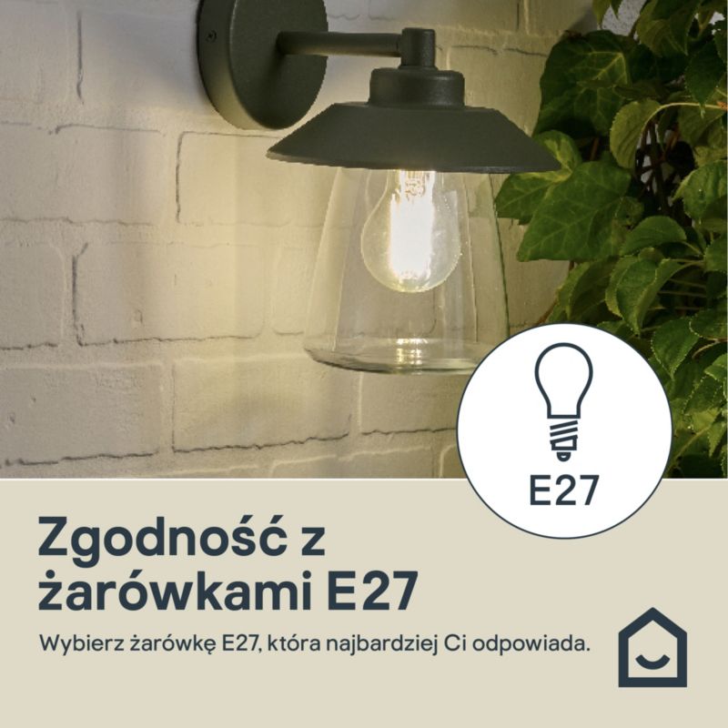 Væglampe Kebel 1xE27 Grøn IP44 5063022554840
