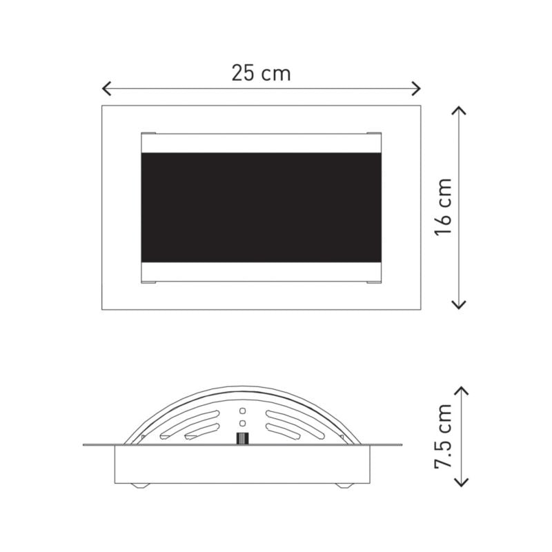 Paxi 1-punkts væglampe E14 mat-sort