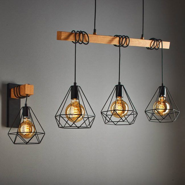 Polux Vigo Wood væglampe 1 x 20 W E27