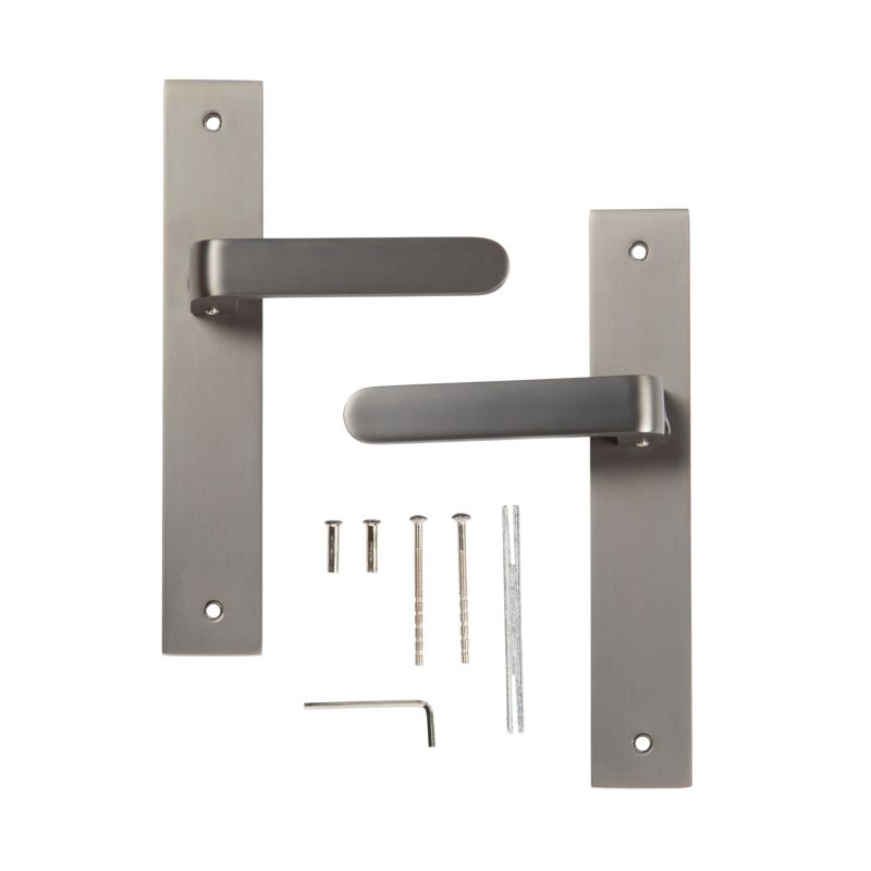 Dørhåndtag Colours Harlyn 72 mm uden nøglehul satin